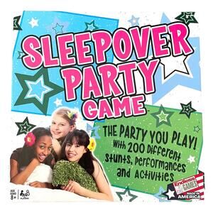 Sleepover Party Game Complete 200 Cards Spinner CLEAN